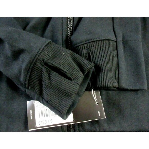 Adidas Women's Zone Full Zipper Graphic hoodie Tennis jacket Black Purple NWT - Picture 5 of 5